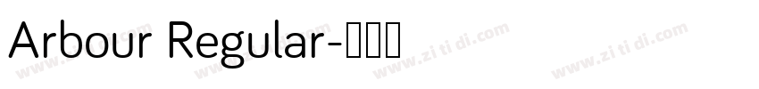 Arbour Regular字体转换